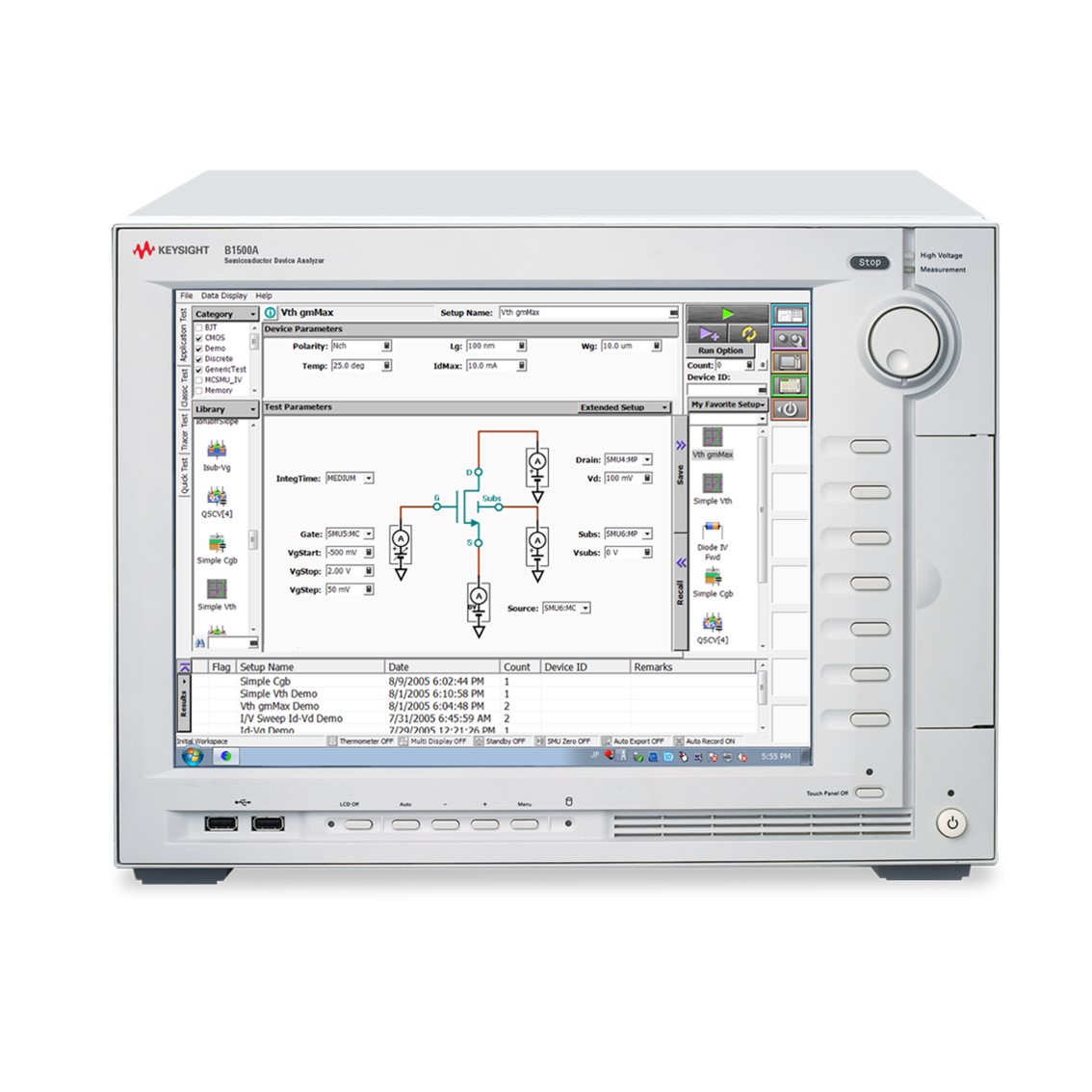 KEYSIGHT B1500A  반도체 파라미터 분석기, 웨이퍼 파라미터 분석기