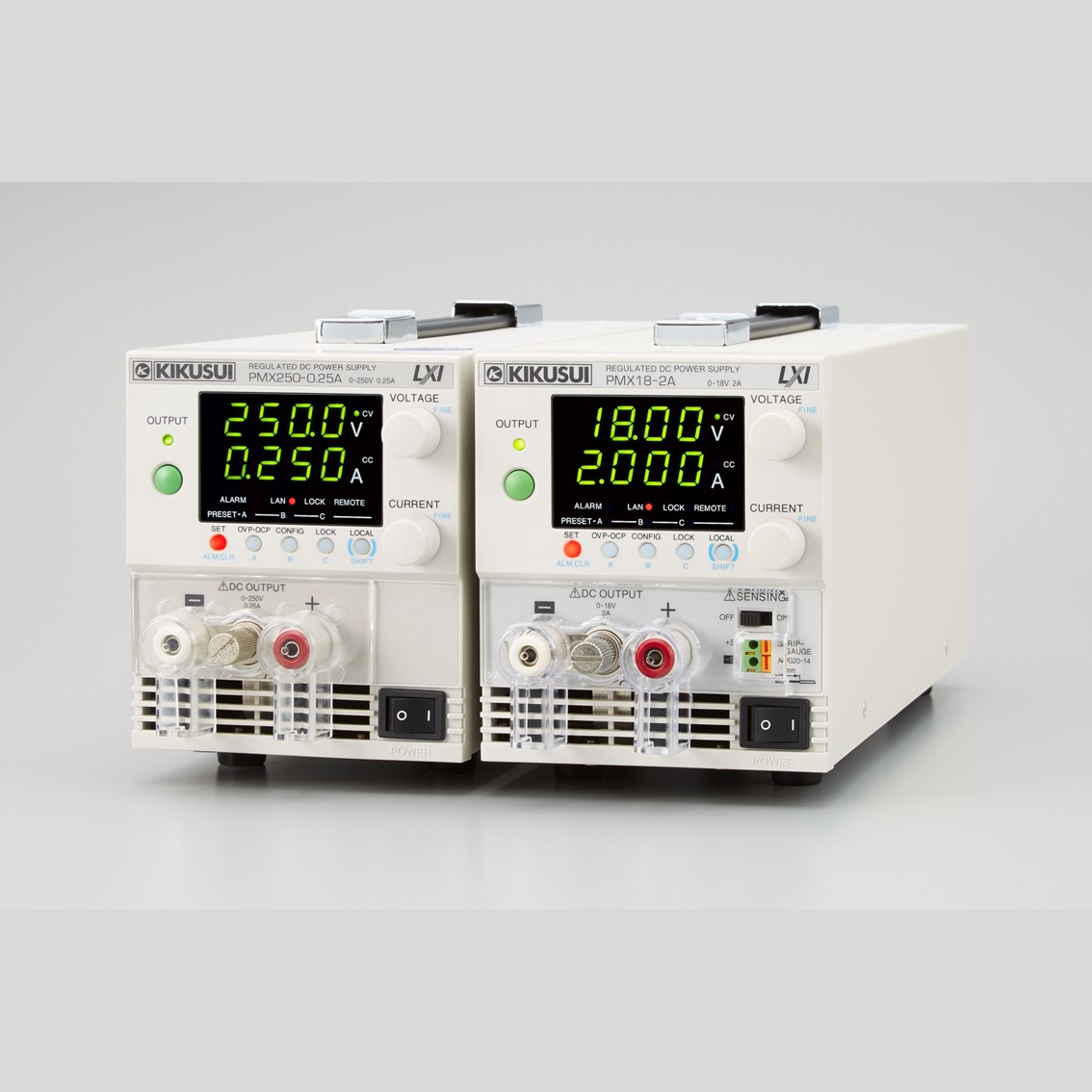 KIKUSUI PMX32-2QU 234V  4채널 DC파워서플라이 32V,2A / 32V,2A / 18V,2.5A / 18V,2.5A INPUT 234V DC전원공급기