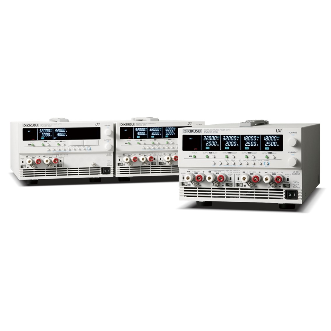 KIKUSUI PMX32-2QU 234V  4채널 DC파워서플라이 32V,2A / 32V,2A / 18V,2.5A / 18V,2.5A INPUT 234V DC전원공급기
