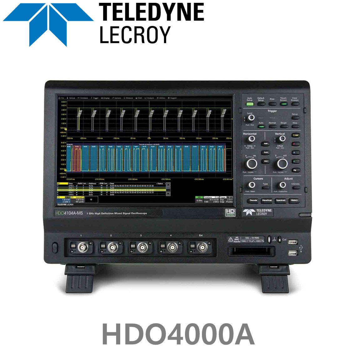 LECROY HDO4054A 고화질 오실로스코프 4CH,500MHz,10GS,12.5Mpts,12Bit