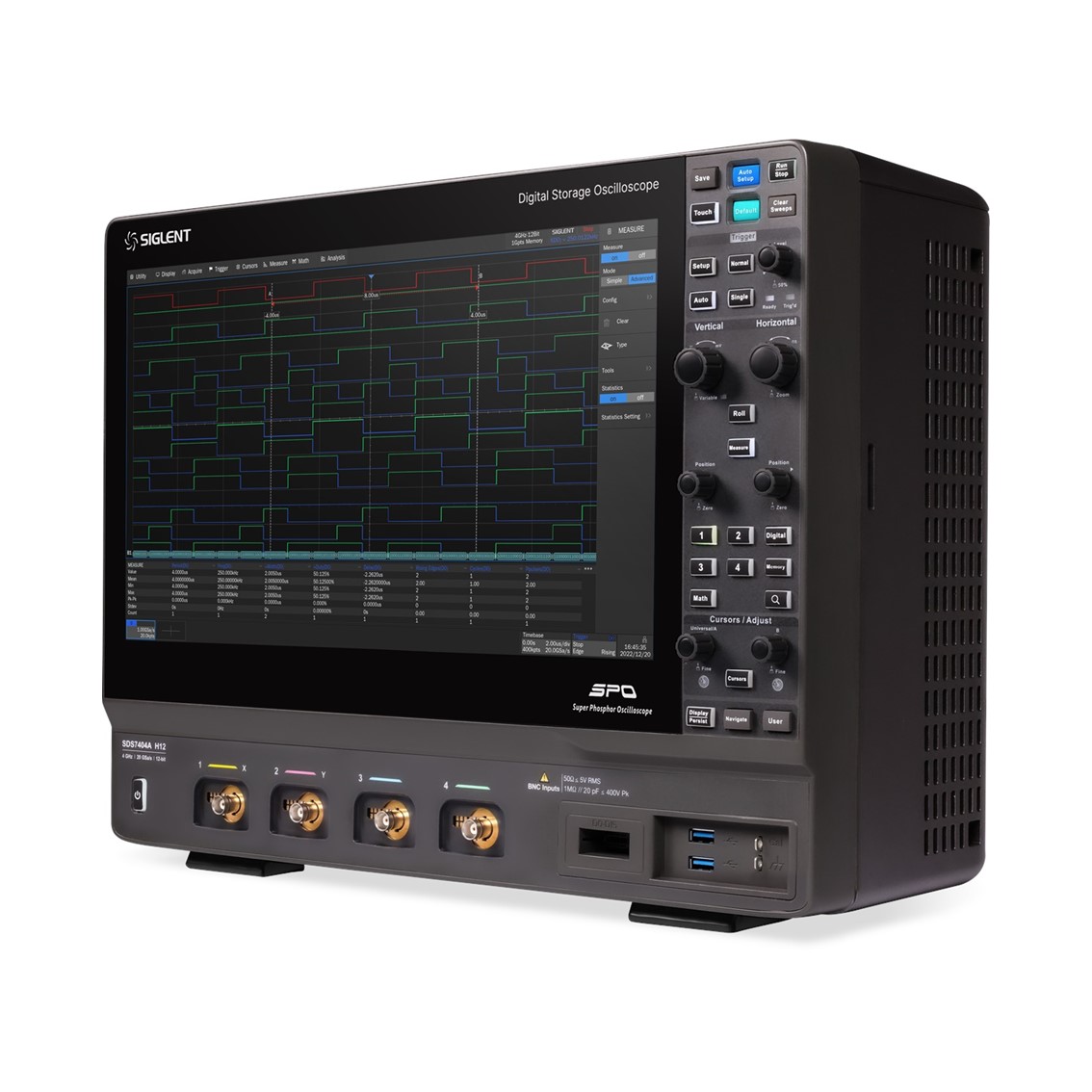 SIGLENT SDS7604A H12  오실로스코프 4채널,6GHz,20GSa,12비트, 500Mpts memory dept