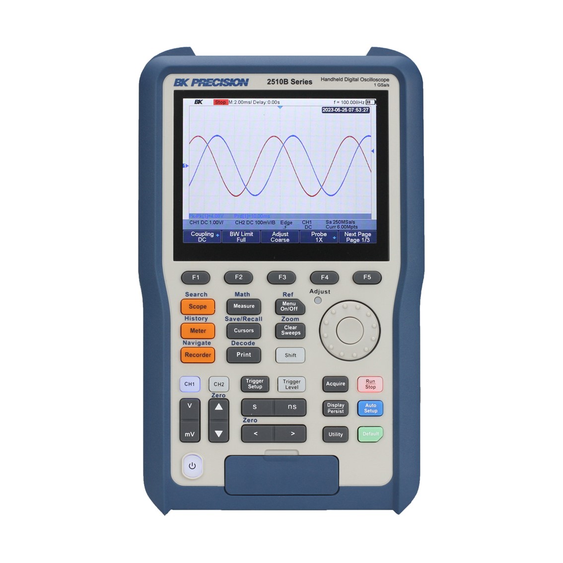 BK PRECISION 2512B  휴대형 오실로스코프 200MHz,1GSa,12Mpts