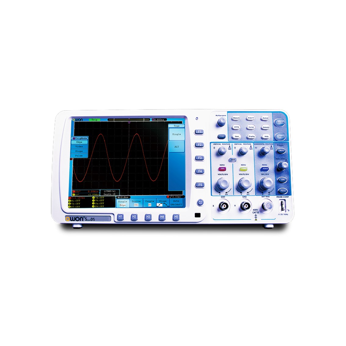 OWON SDS8302  오실로스코프 2채널,300MHz,2.5GS,10M/8인치