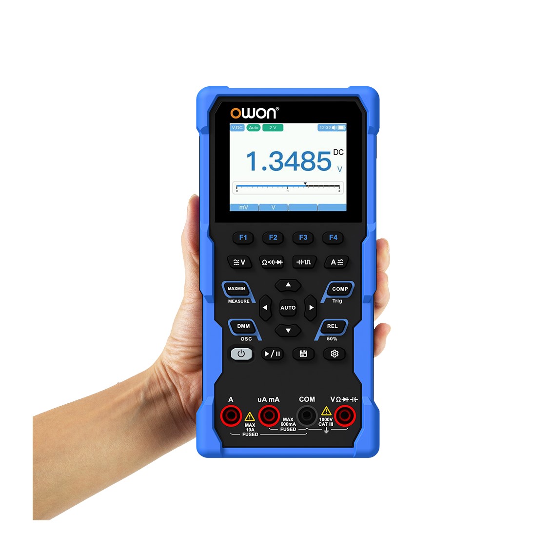 OWON HDS120  휴대용 오실로스코프 디지탈멀티미터 1MHz, 2.8인치