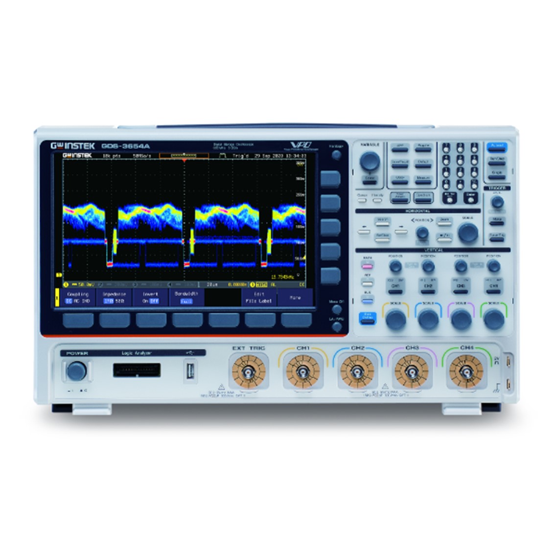 GWINSTEK GDS-3654A  디지탈오실로스코프 4채널,500M,650MHz,5GSa/s~2.5GSa,200Mpts,10.2인치