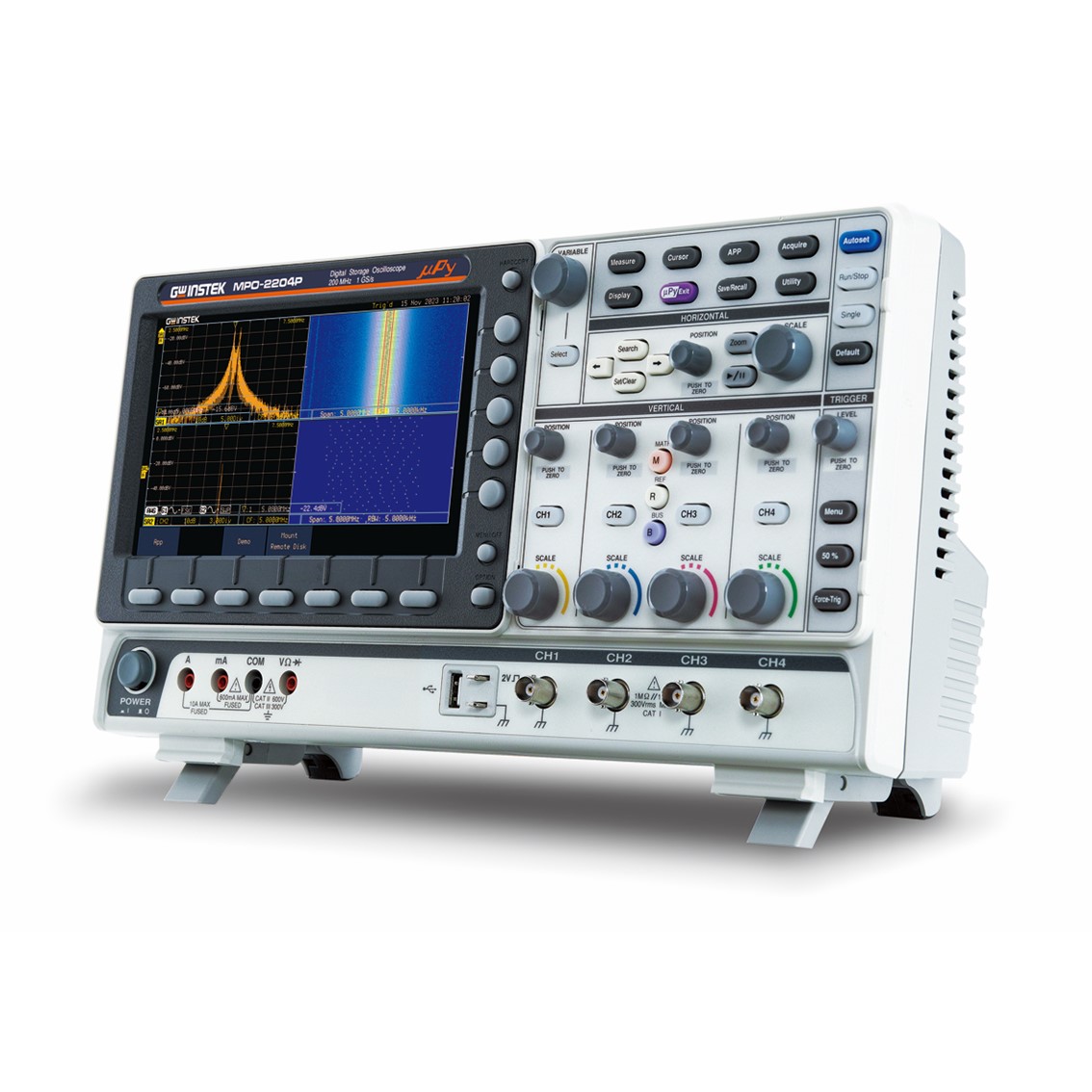 GWINSTEK MPO-2104B  스펙트럼분석기 4채널,100MHz,8bit 스펙트럼 아날라이저