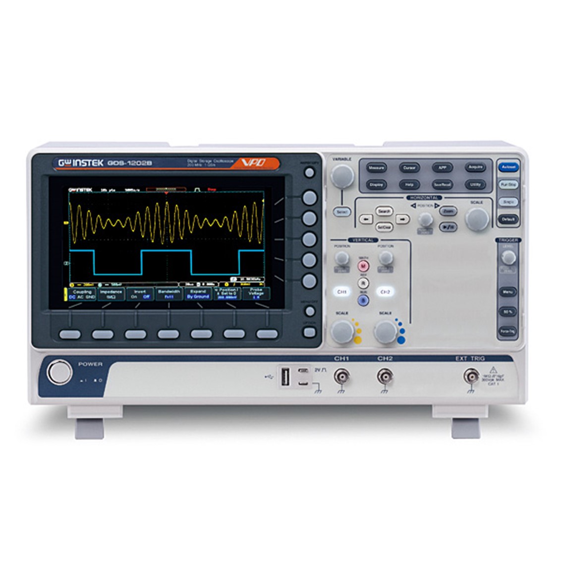GWINSTEK GDS-1202B  디지탈 오실로스코프 2채널,200MHz