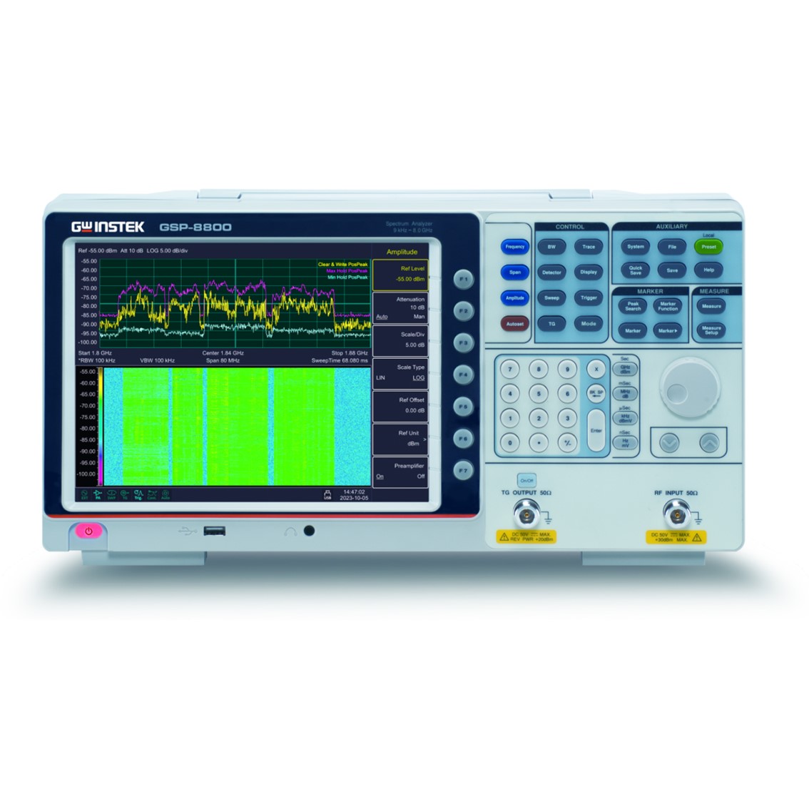 GWINSTEK GSP-8800  스펙트럼아날라이저 9KHz~8GHz,해상도1Hz,-160dBm