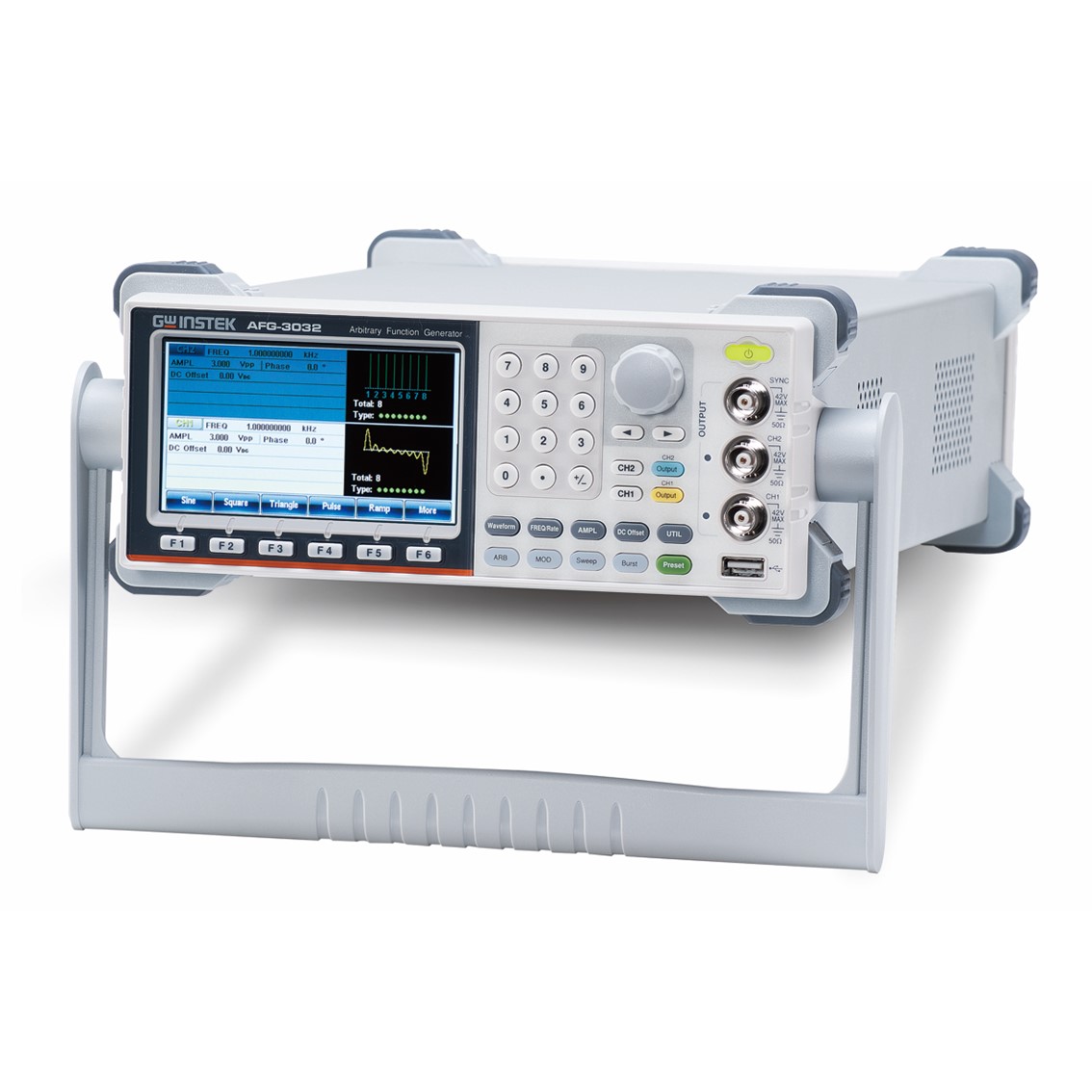 GWINSTEK AFG-3022  2채널 1Hz ~20MH 임의함수발생기,파형발생기
