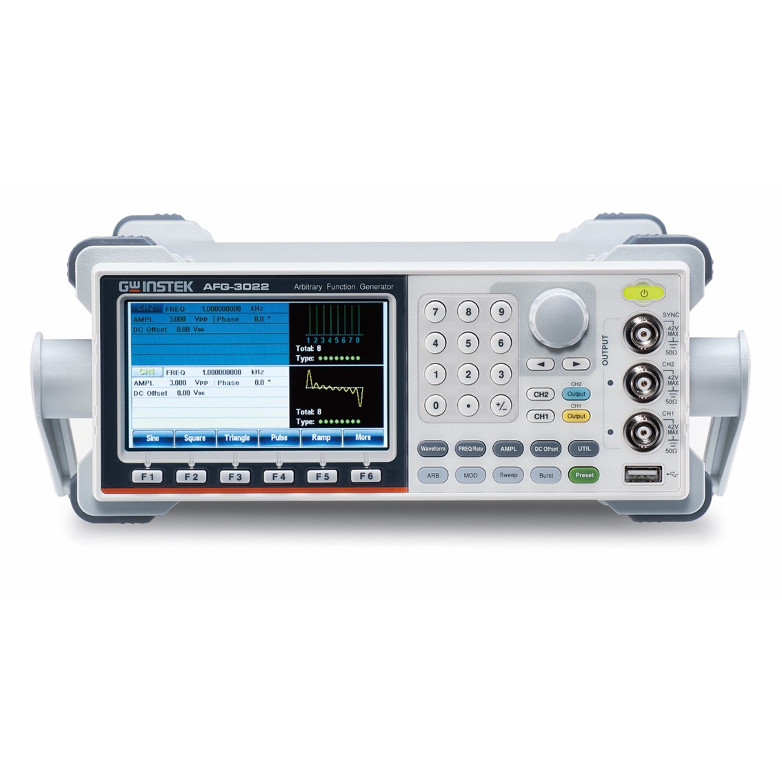 GWINSTEK AFG-3022  2채널 1Hz ~20MH 임의함수발생기,파형발생기