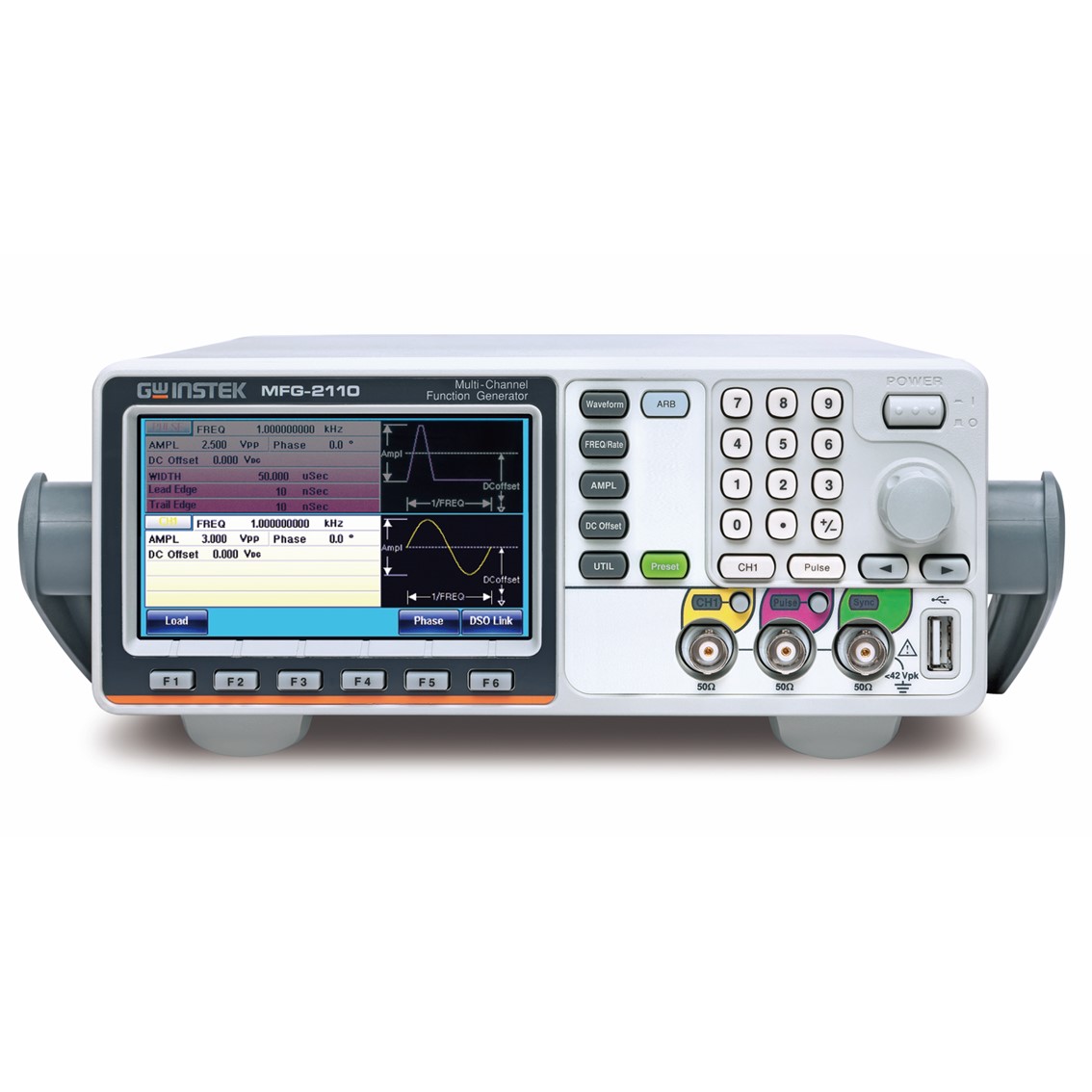 GWINSTEK MFG-2260MRA  멀티채널 임의함수발생기 2채널,60MHz,펄스발생기 25MHz, RF발생기320MHz