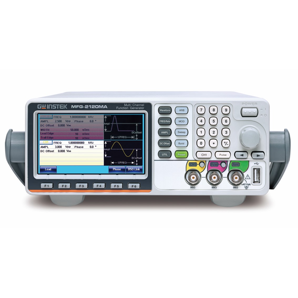 GWINSTEK MFG-2260MRA  멀티채널 임의함수발생기 2채널,60MHz,펄스발생기 25MHz, RF발생기320MHz