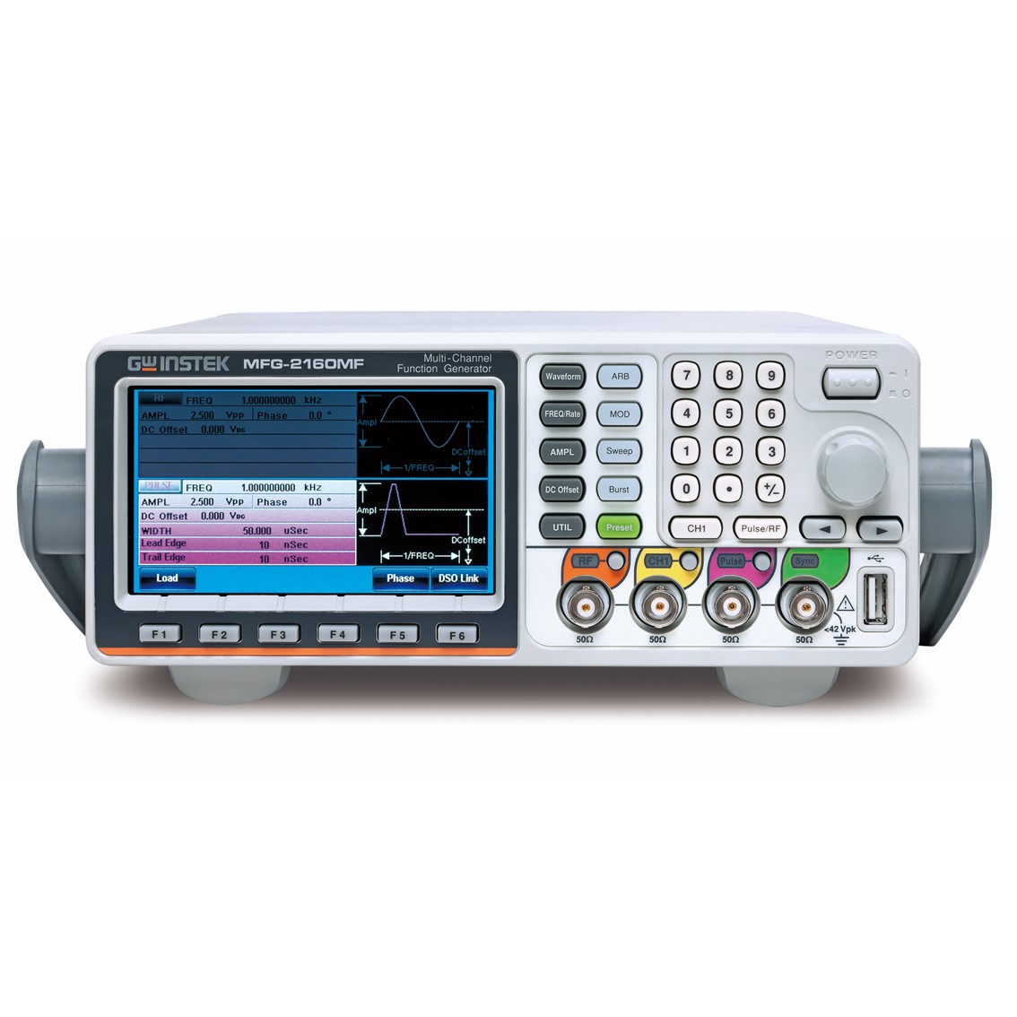 GWINSTEK MFG-2260MRA  멀티채널 임의함수발생기 2채널,60MHz,펄스발생기 25MHz, RF발생기320MHz