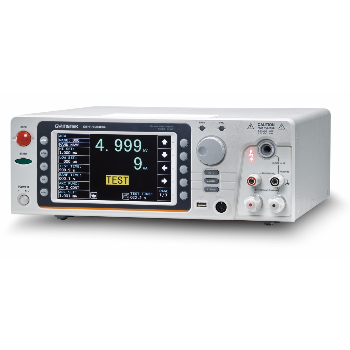 GWINSTEK GPT-12004  내전압시험기,내전압테스터 AC,DC,IR,GB 200VA