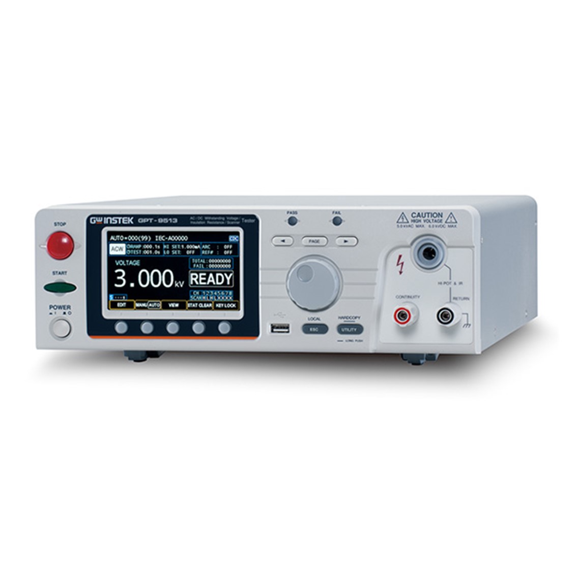 GWINSTEK GPT-9513  멀티채널 내전압시험기 150VA (5kV/30mA) AC,DC,IR