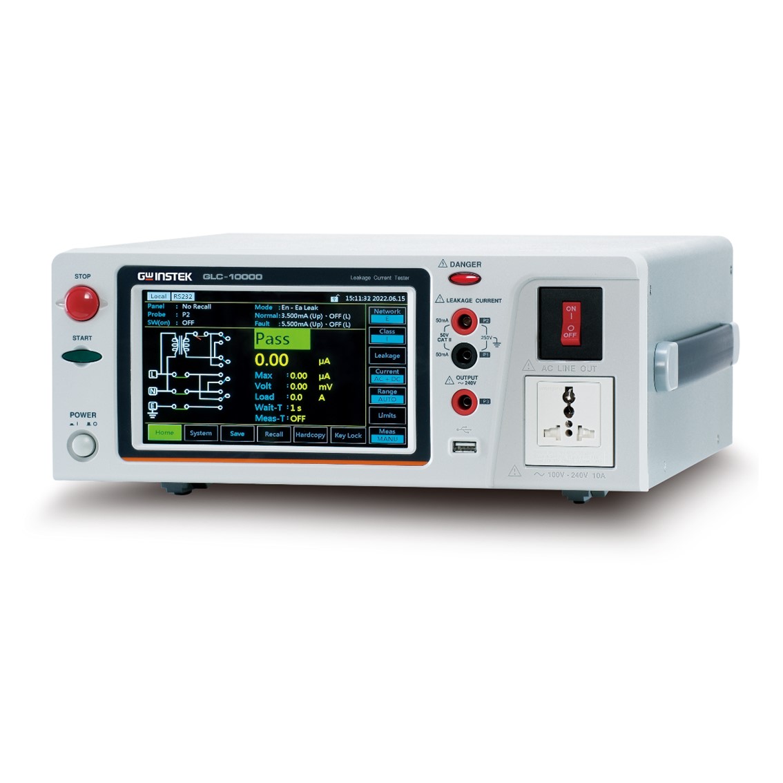 GWINSTEK GLC-9000  누설전류시험기 9종류, 인체저항 25mA,5mA,500uA,50uA
