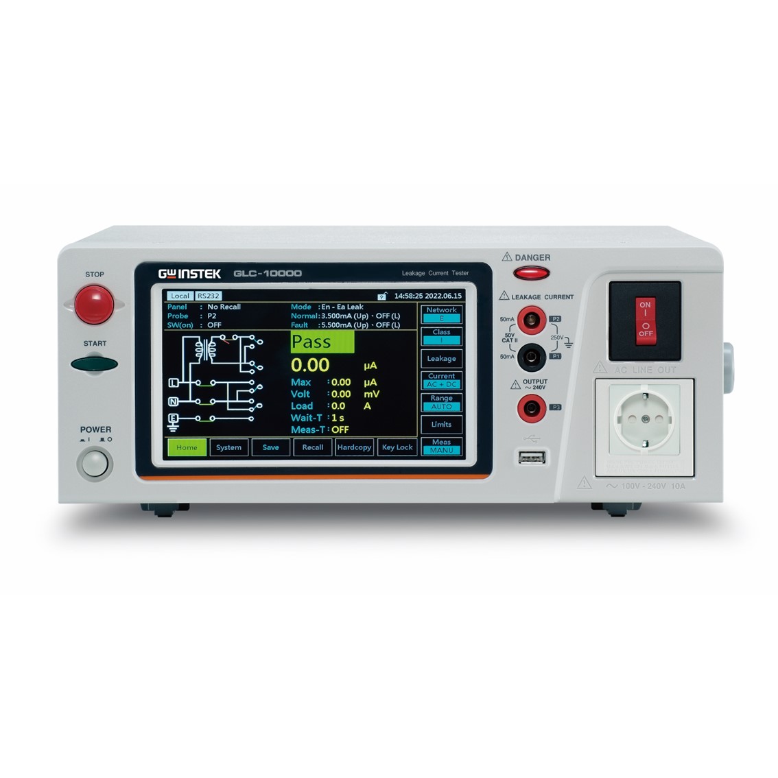 GWINSTEK GLC-9000  누설전류시험기 9종류, 인체저항 25mA,5mA,500uA,50uA