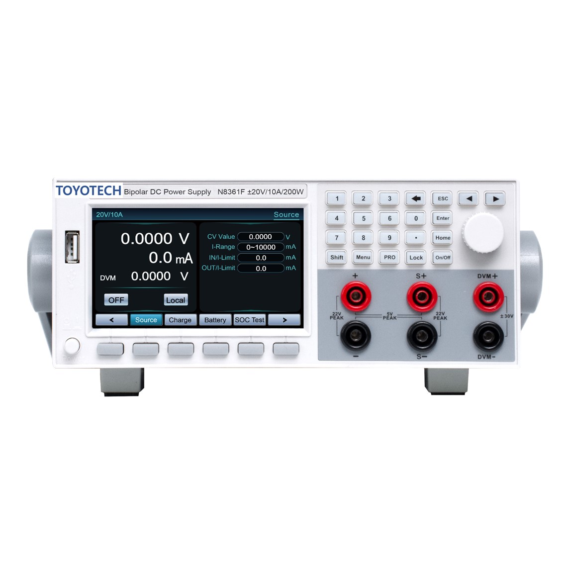 TOYOTECH N8361F  바이폴라 DC파워서플라이, DC전원공급기 ±20V/±10A/200W