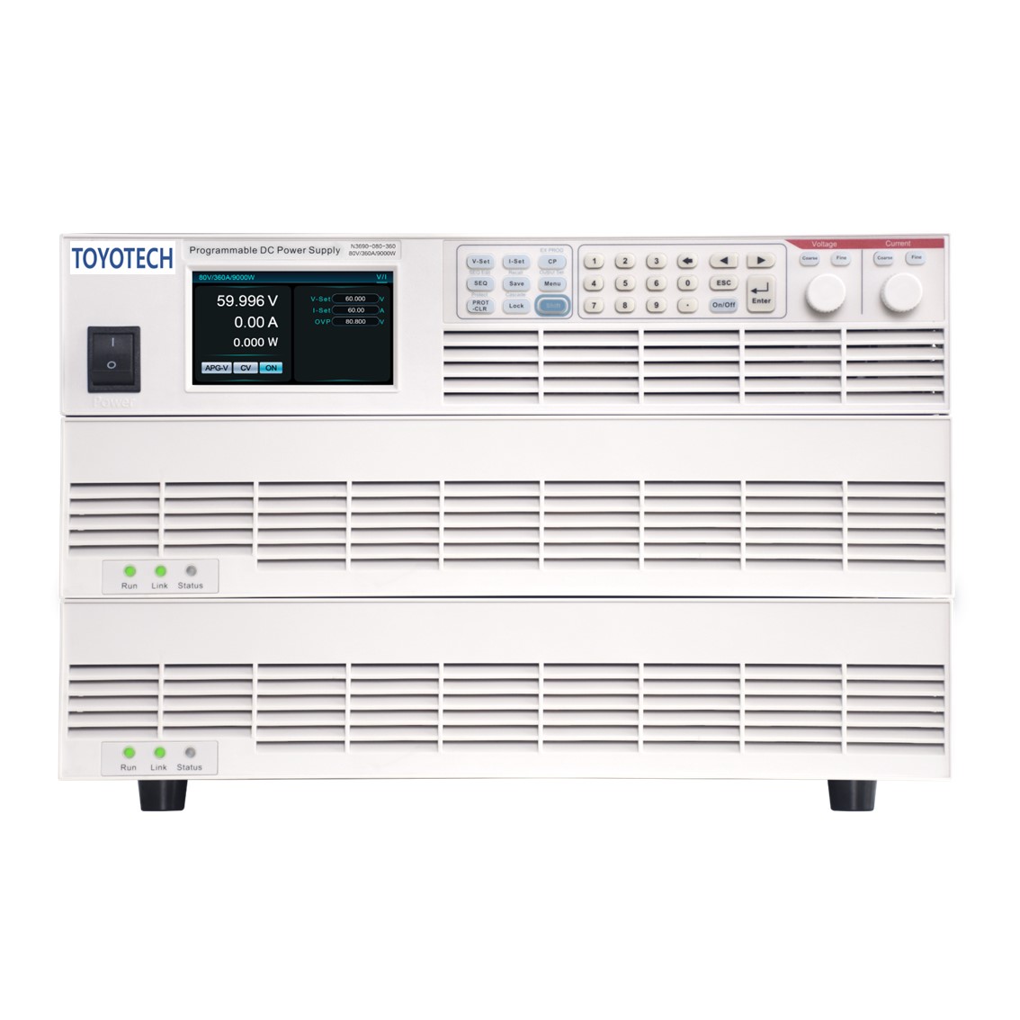 TOYOTECH N3618-080-120  DC파워서플라이 8V/120A/1800W/2U DC전원공급기