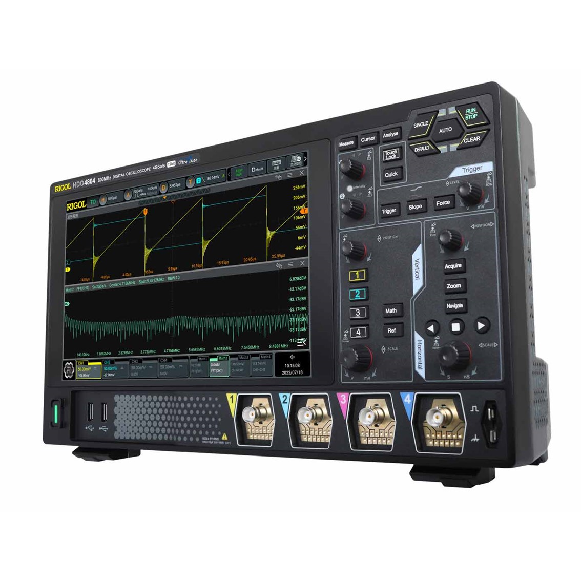 RIGOL DHO4804  오실로스코프, 4CH, 800MHz, 4GSa/s, 12bit