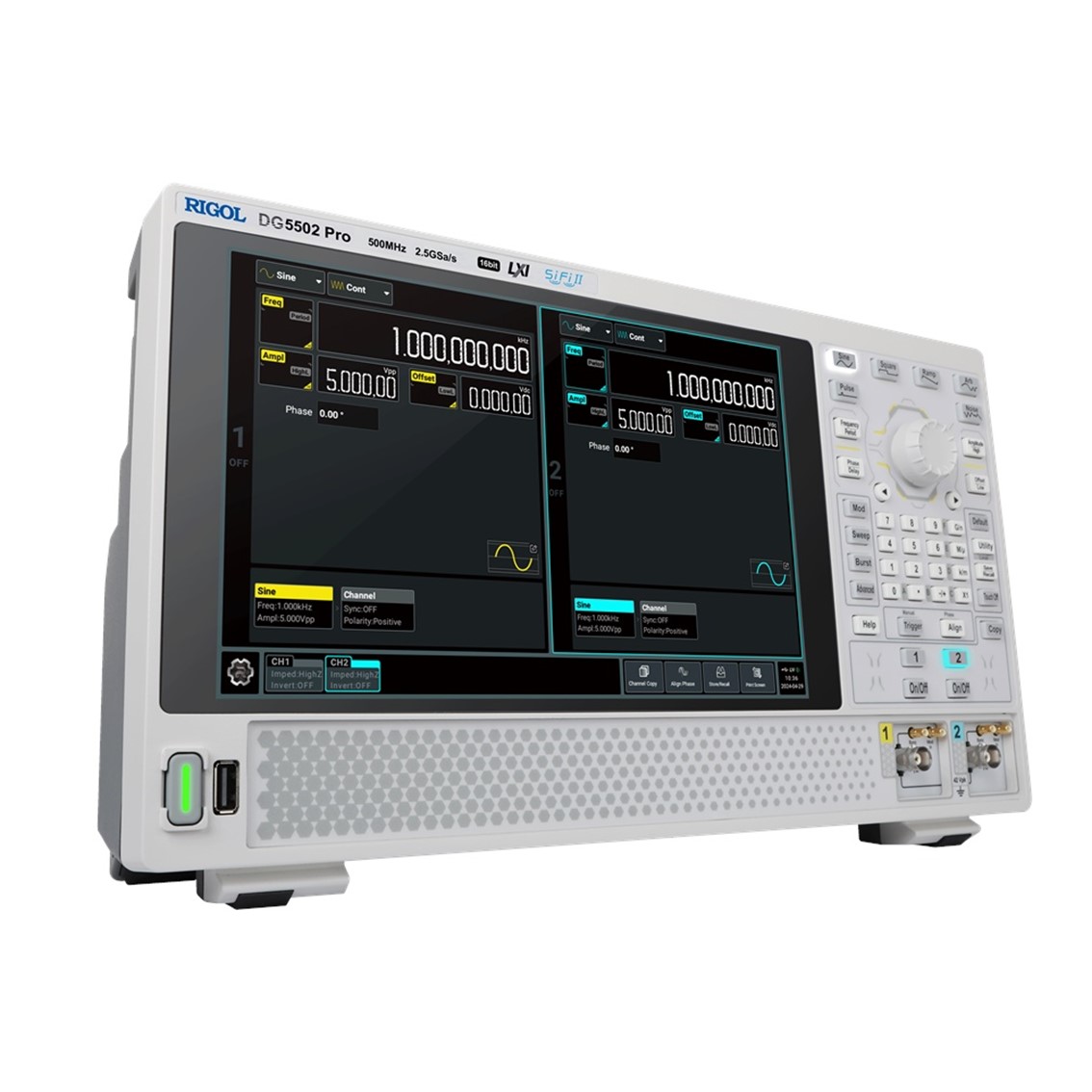 RIGOL DHO1074  70MHz, 12bit, 2GSa/s, 4CH 오실로스코프