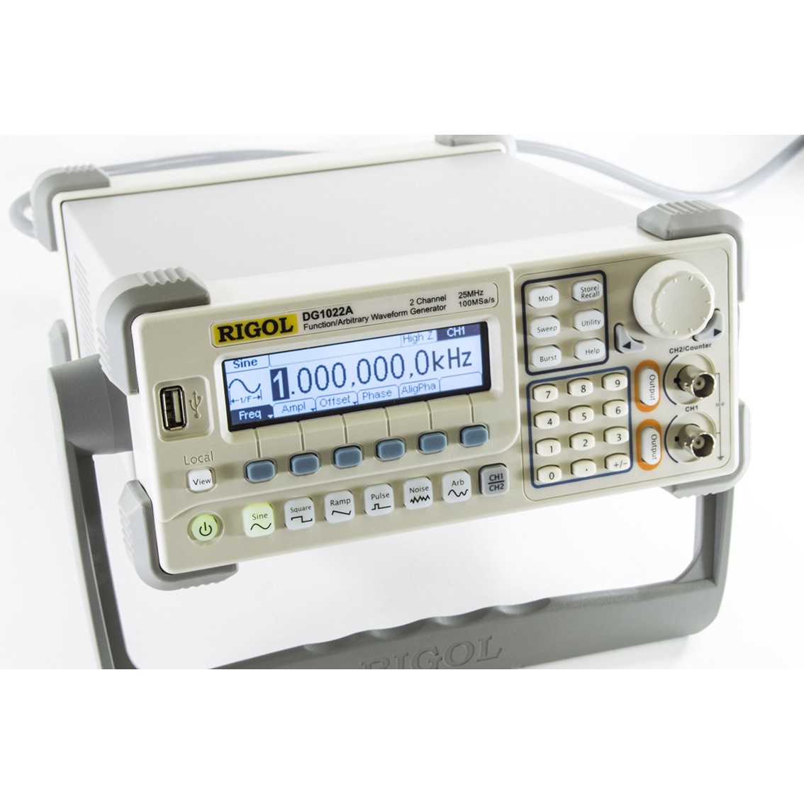 RIGOL DG1022A  2채널, 25MHZ 임의파형발생기