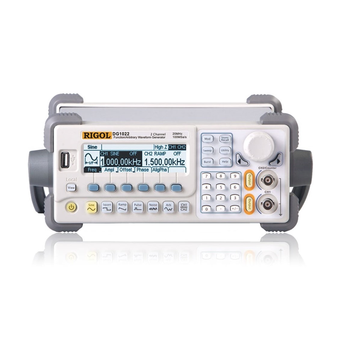 RIGOL DG1022  2채널, 20MHZ 임의파형발생기