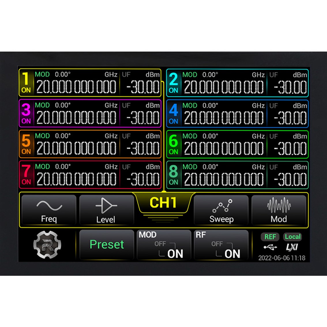 RIGOL DSG5128  8CH, 9kHz-12GHz RF신호발생기 