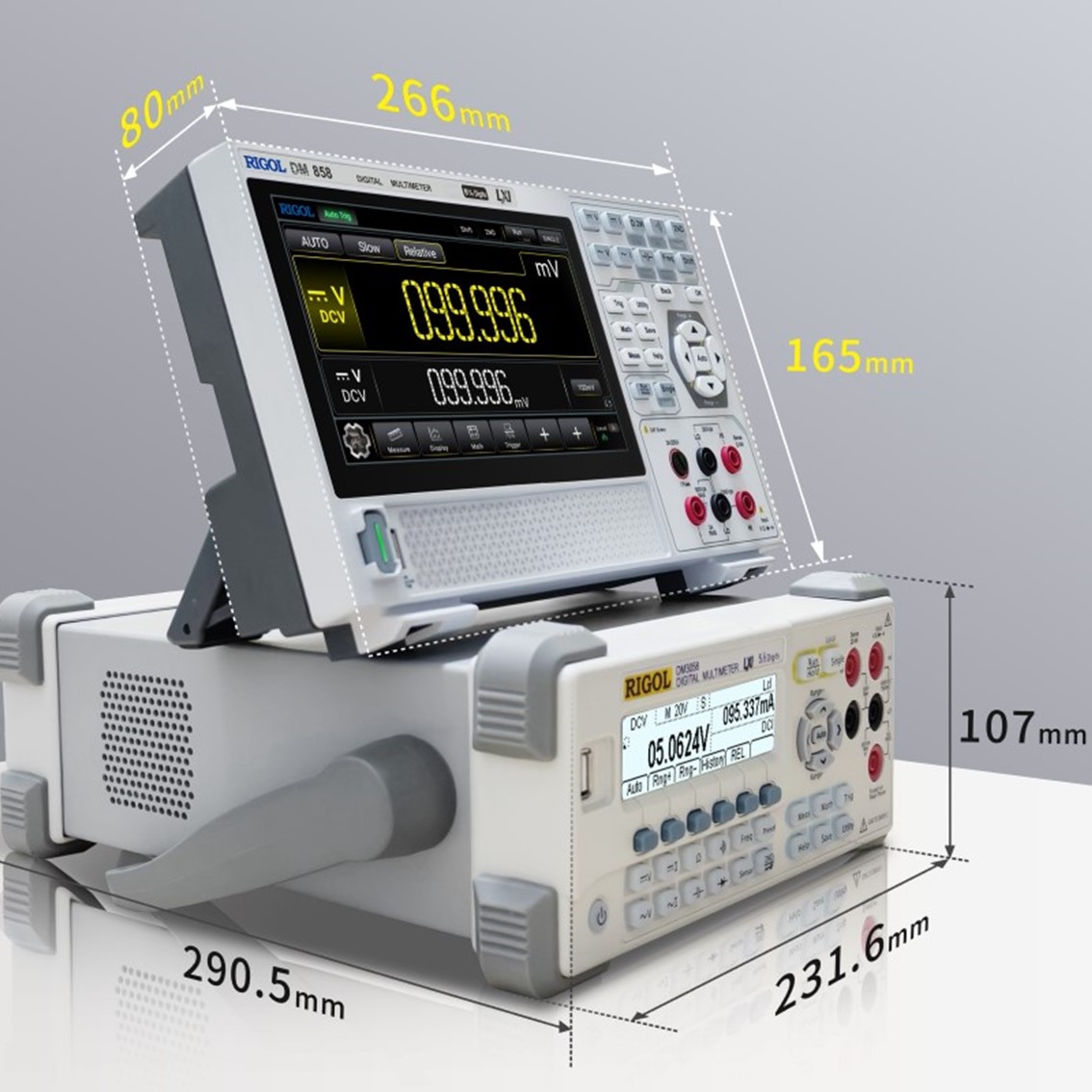 RIGOL DM858  멀티미터,데이타수집 5.5digits, 125 rdgs/s, 0.03% DMM