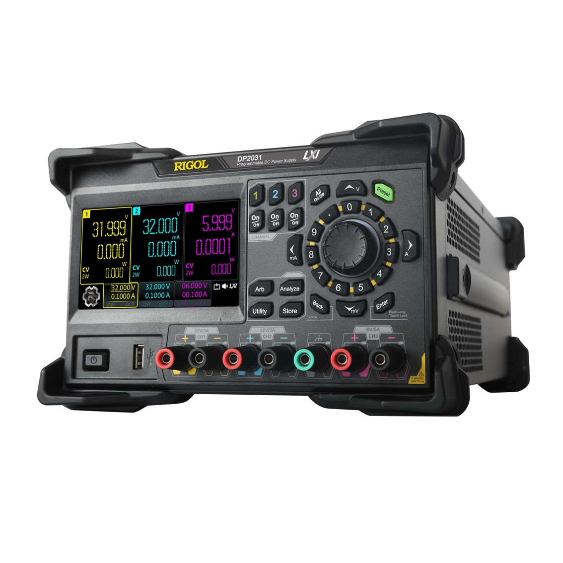RIGOL DP2031  DC파워서플라이,DC전자로드 222W, 3CH(32V,3A  32V,3A  6V,5A),1mV,1mA