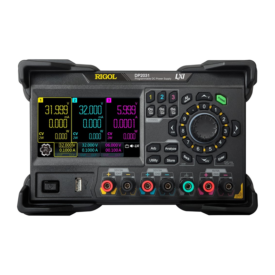 RIGOL DP2031  DC파워서플라이,DC전자로드 222W, 3CH(32V,3A  32V,3A  6V,5A),1mV,1mA