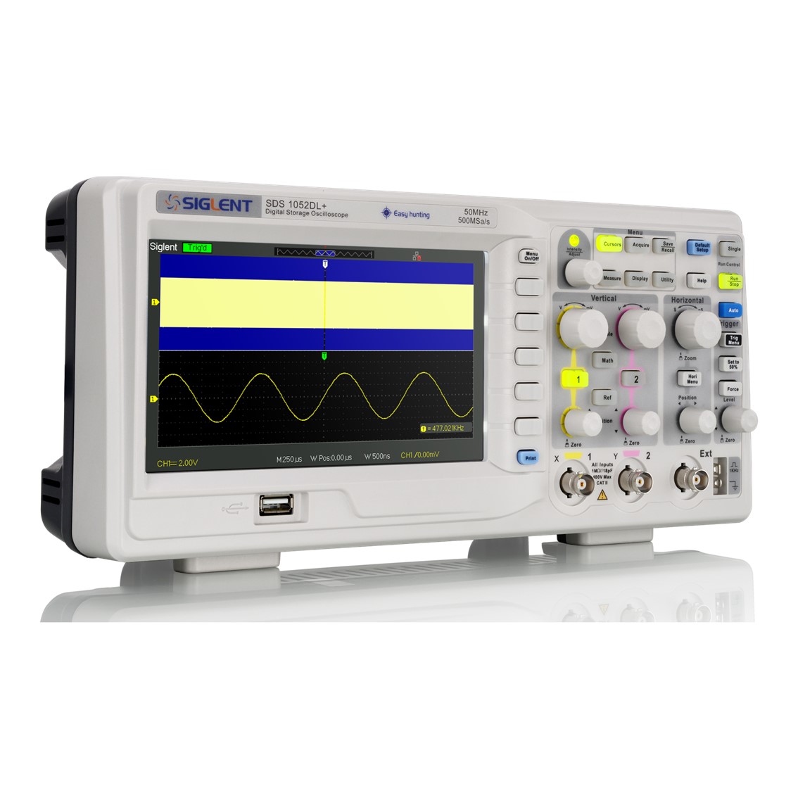 SIGLENT SDS1052DL+  오실로스코프 2채널, 50MHz, 500MSa/s 32K