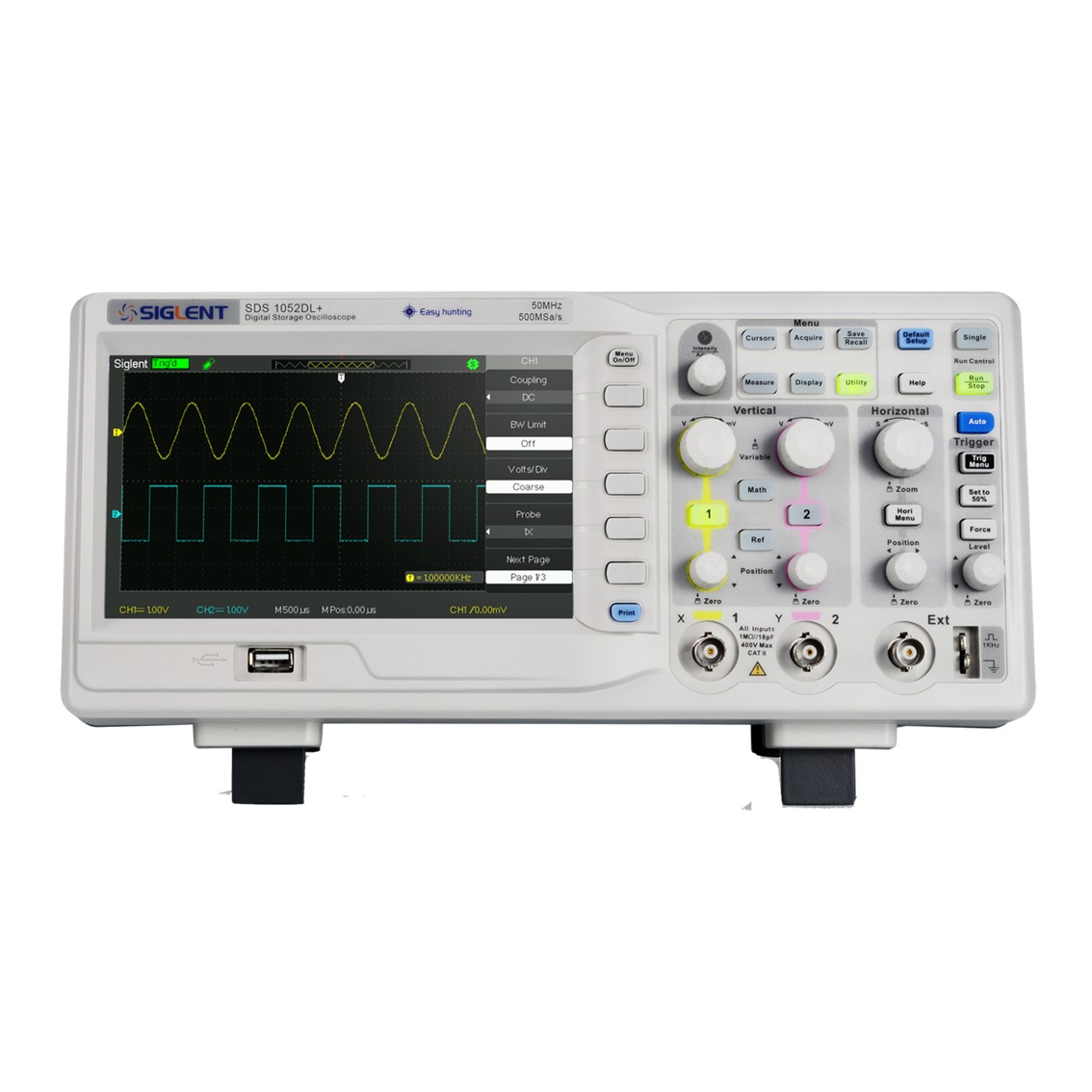 SIGLENT SDS1052DL+  오실로스코프 2채널, 50MHz, 500MSa/s 32K