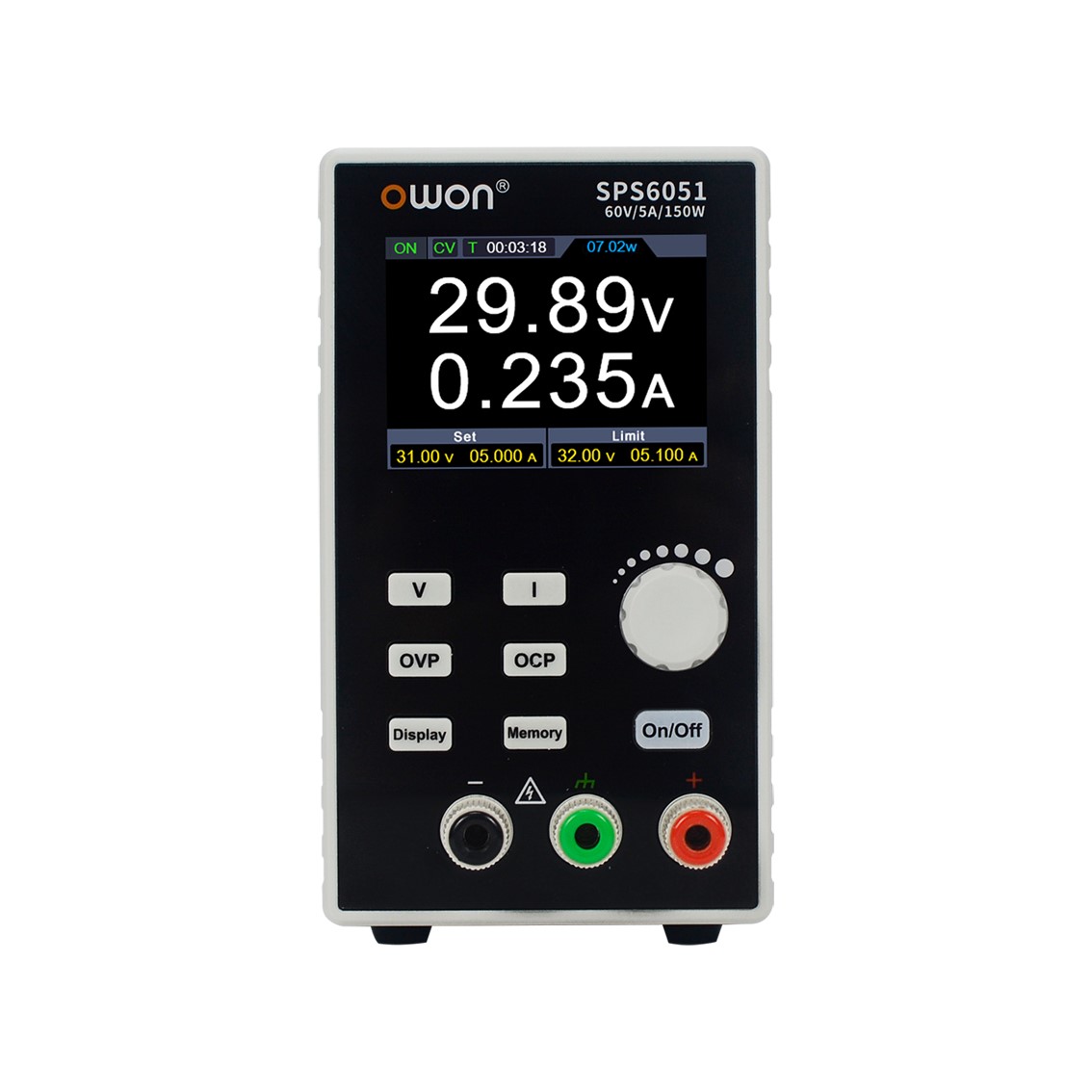 OWON SPS8081 DC파워서플라이 80V,8A,120W 해상도10mV-1mA, USB DC전원공급기