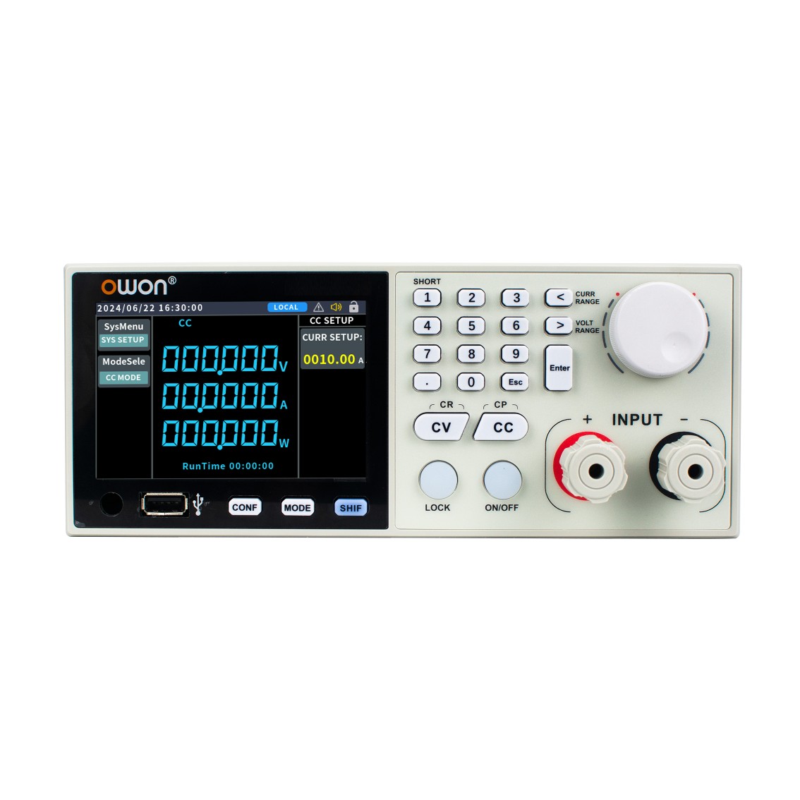 OWON OEL8512B  DC전자부하 300V, 40A, 400W DC전자부하