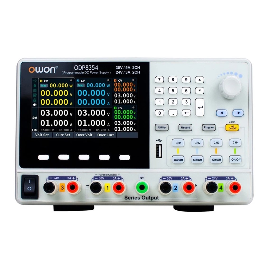 OWON ODP8353  DC파워서플라이 3채널 30V, 5A, 90W 2CH 24V, 3A, 24W DC전원공급기