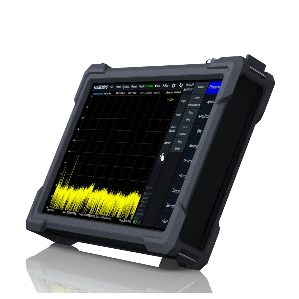 HAROGIC PXE-90 Rugged version  9kHz - 9.5 GHz, 100MHz 태블릿 스펙트럼아날라이저