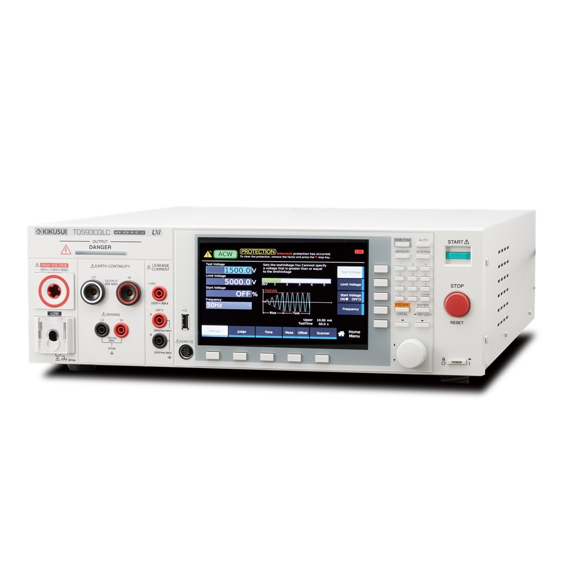 KIKUSUI TOS9303LC  AC/DC내전압시험기, 절연저항시험기, 접지연속성시험기, 누설전류시험기