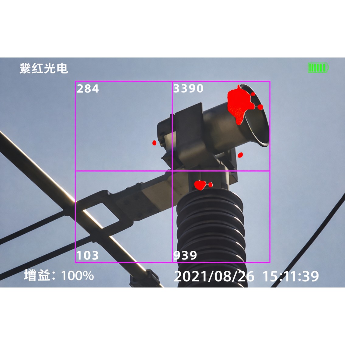UVIRSYS ZH480-UAV-S  드론용 코로나 탐지 카메라 UV+VIS 코로나 초음파음향카메라