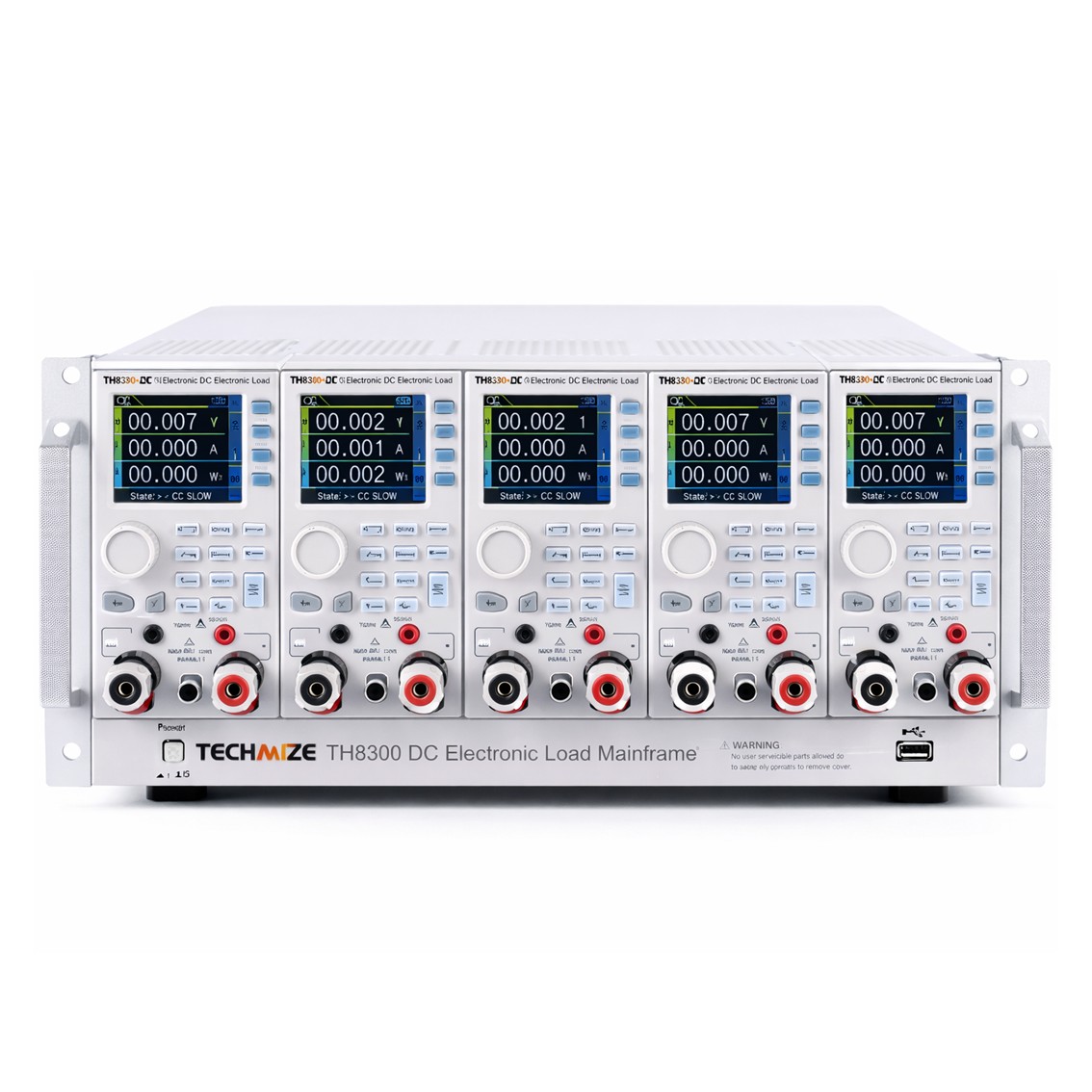 TECHMIZE TH8304-80-80  모듈러 DC전자로드 80V, 80A, 400W×1 DC전자부하