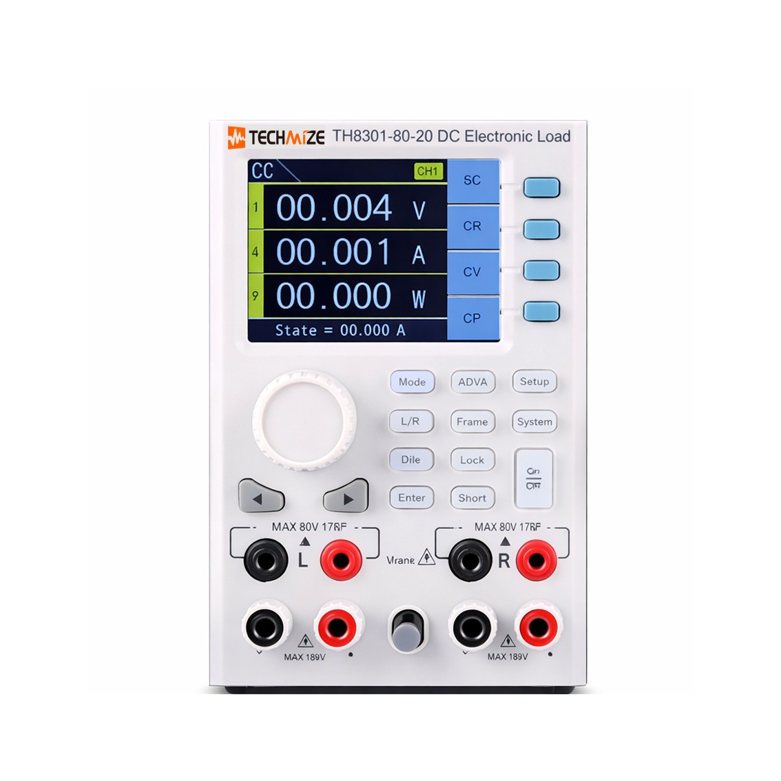 TECHMIZE TH8301A-80-20  모듈러 DC전자로드 80V, 20A, 200W*2 DC전자부하