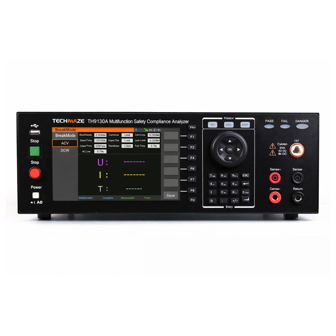 TECHMIZE TH9130  AC/DC 내전압시험기 500VA AC: 5kV/100mA. DC: 6KV/20mA