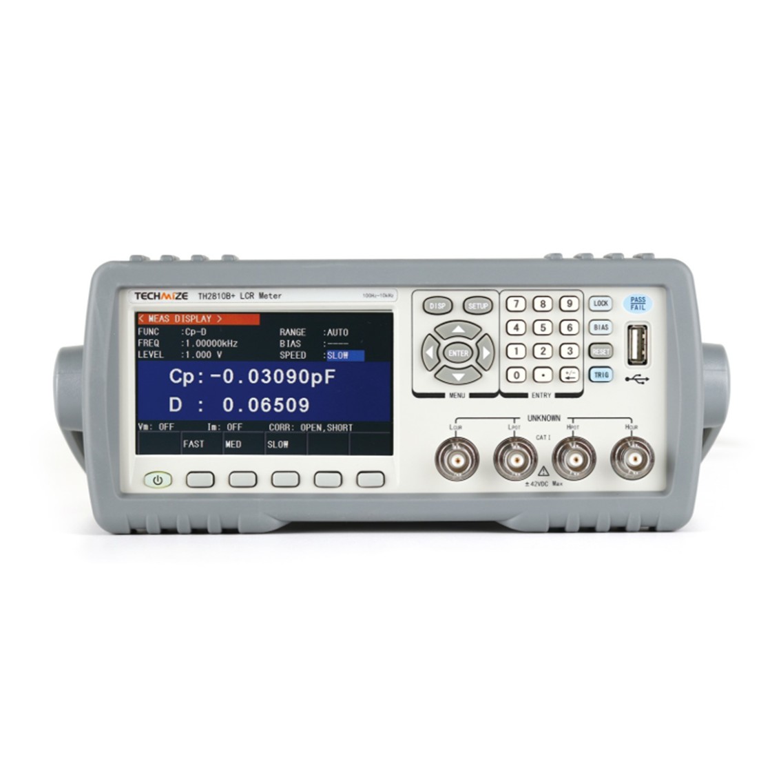 TECHMIZE TH2810B+  LCR미터 100Hz,120Hz,1kHz, 10kHz, 0.1% 4.3인치