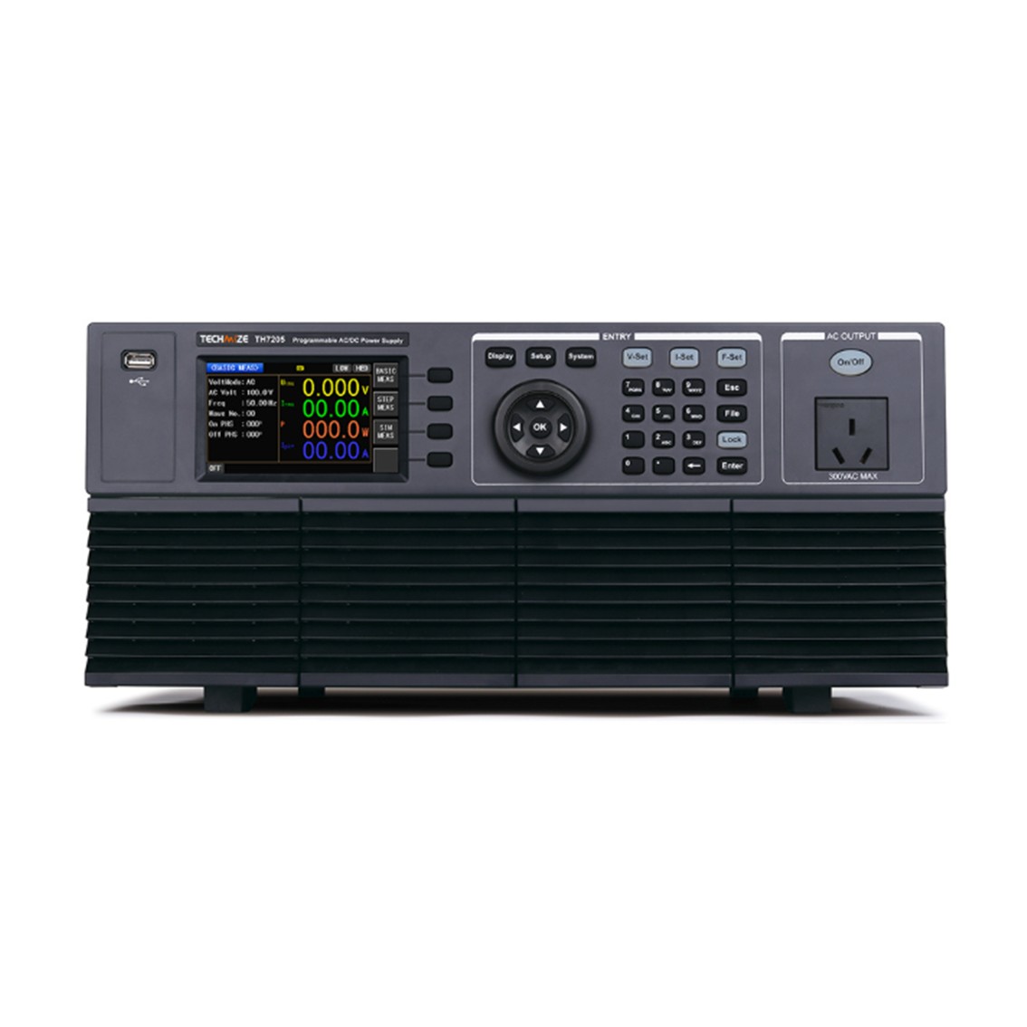 TECHMIZE TH7205  AC파워소스 300V, 1Hz-1kHz, 500VA DC 출력: 424V, 350W, 3.5A AC/DC파워서플라이