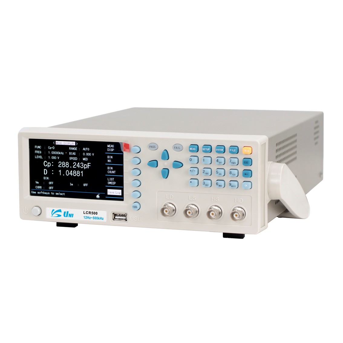 UNI LCR200 LCR미터 0.05%, 12Hz~200kHz RS232, USB HOST, HANDLER기본